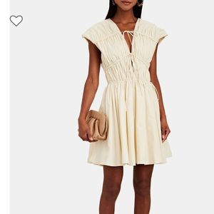NEW WITH TAGS - TOVE front tie dress in cream. Size 34 - US 2 or 4